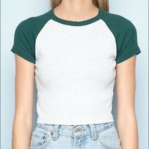 forest green and gray bella top